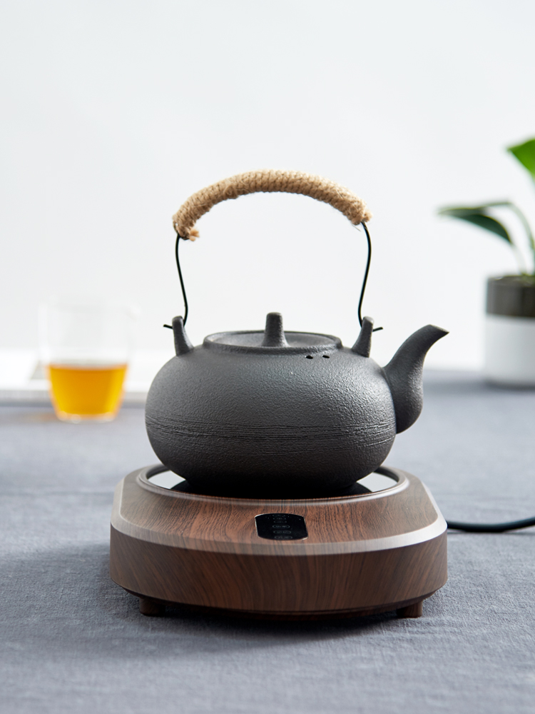 Household ceramics girder kettle coarse pottery black glaze cooking pot high - capacity kung fu tea pot electricity TaoLu tea stove