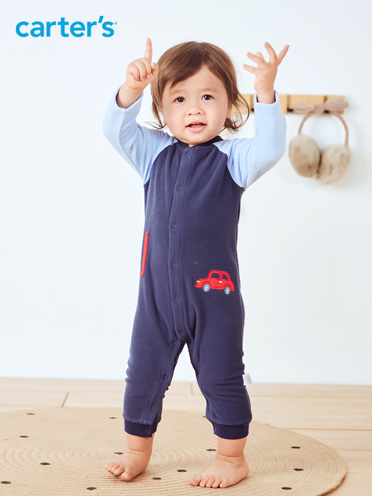 Carter's 卡特 21年秋季款 A类安全等级 摇粒绒 婴童连体衣 聚划算天猫优惠券折后￥69包邮（￥89-20）2色可选