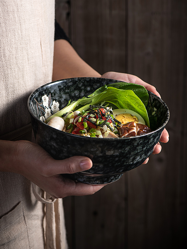 Japanese salad bowl and ceramic bowl bowl mercifully rainbow such as bowl bowl of soup can eat rainbow such use students move tableware