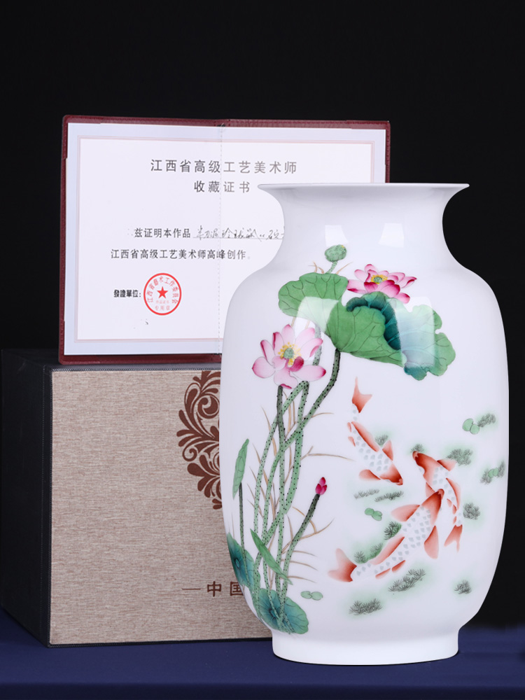 Jingdezhen ceramics hand - made years more vases, flower arranging place to live in the sitting room porch handicraft decoration
