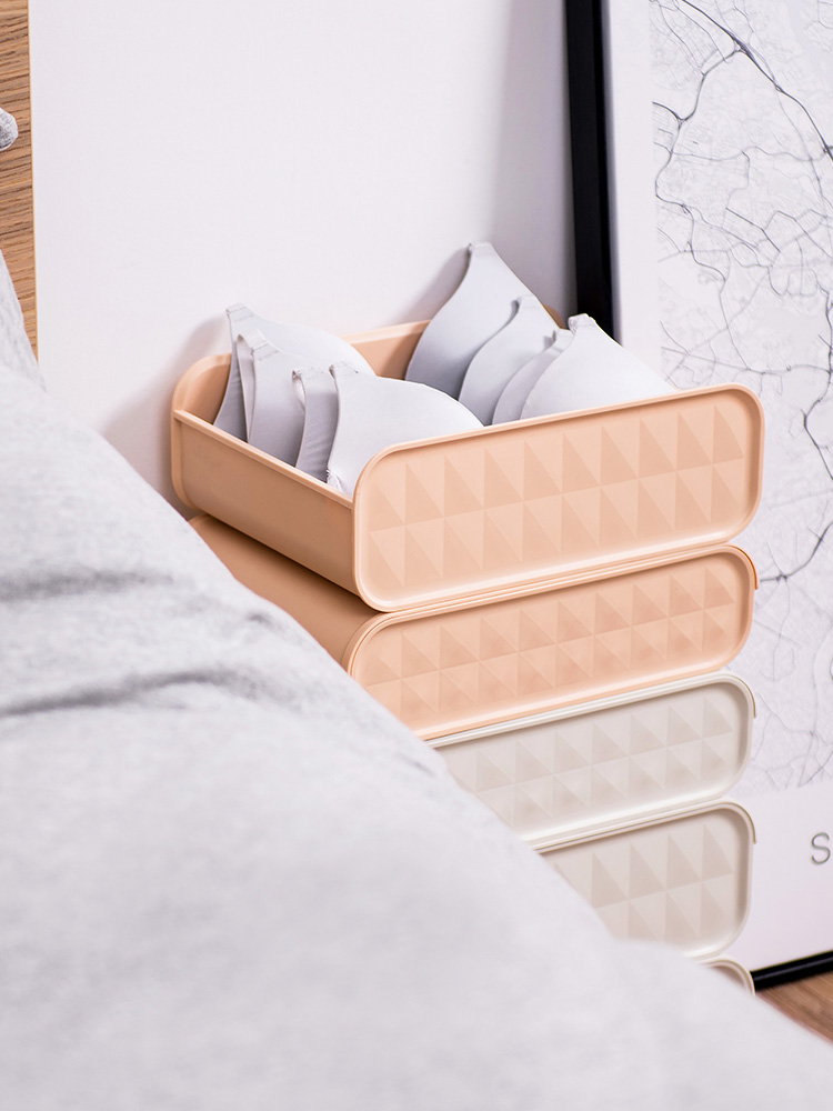 Porcelain color beauty contracted household plastic 'underwear receive a case frame socks bin bra storage box