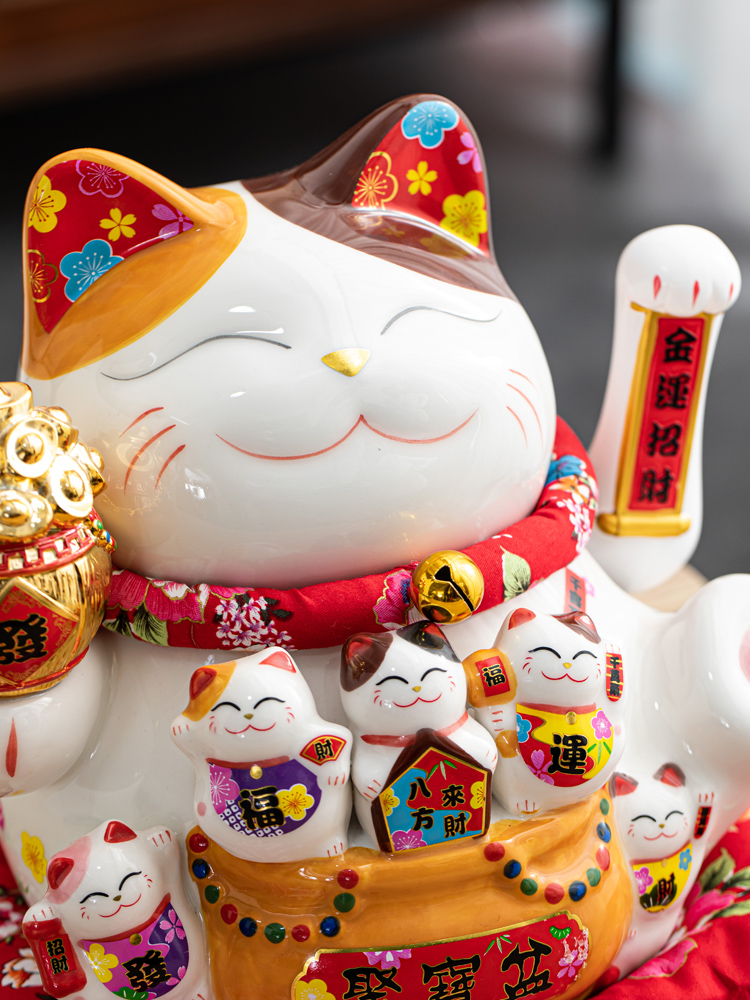The professor ceramic desktop furnishing articles creative opening gifts automatic wave plutus cat size home sitting room