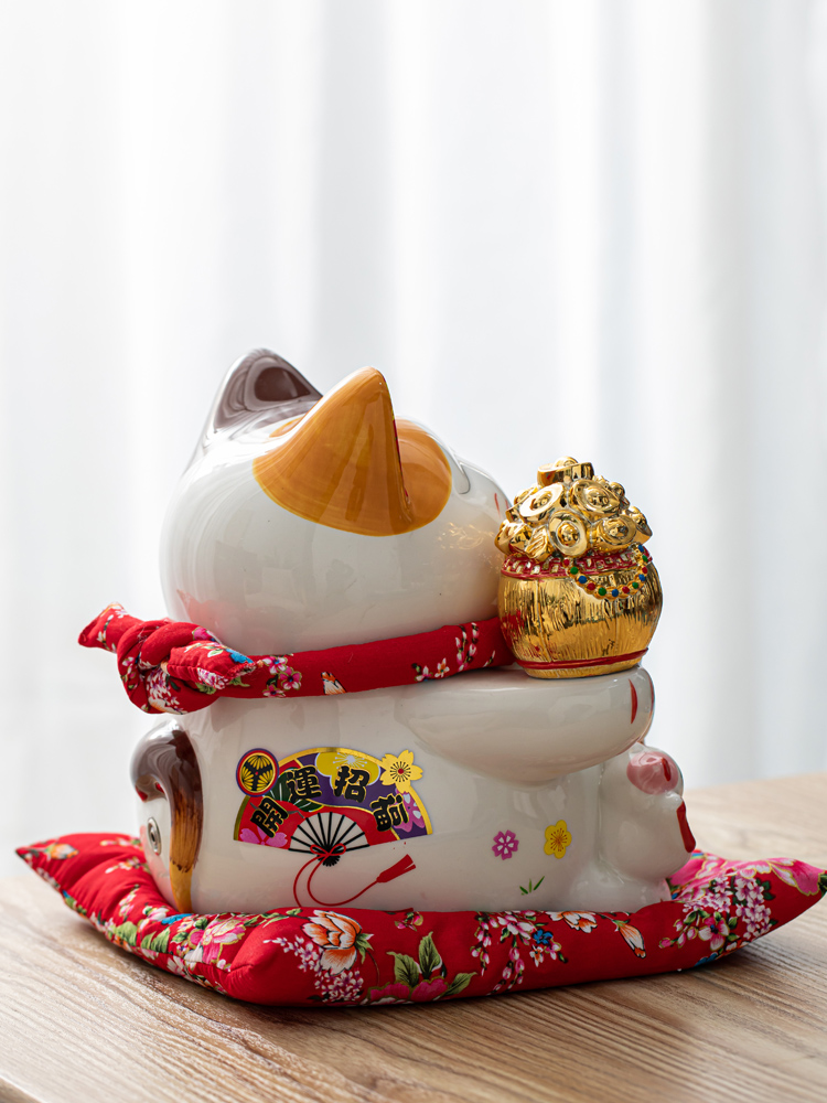 The professor ceramic desktop furnishing articles creative opening gifts automatic wave plutus cat size home sitting room