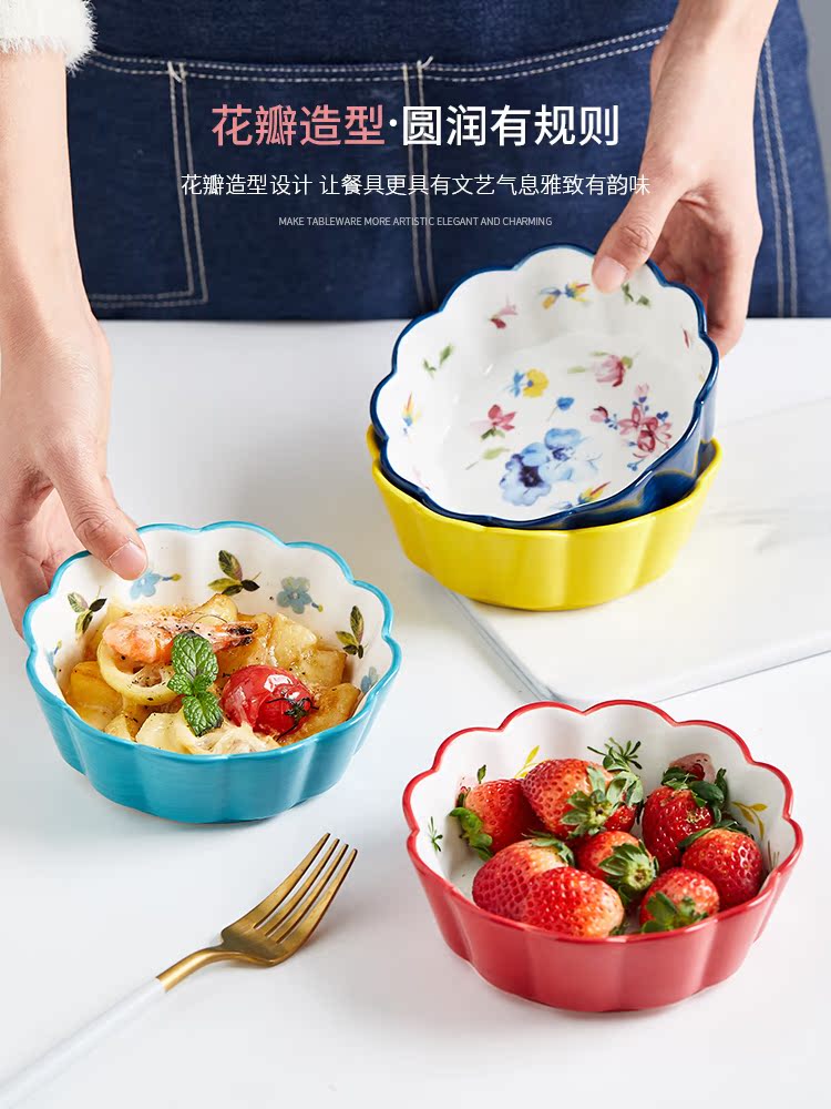 Japanese ceramics tableware, lovely fruit salad bowl ins bowl of creative web celebrity rainbow such as bowl seasons jobs household individuality