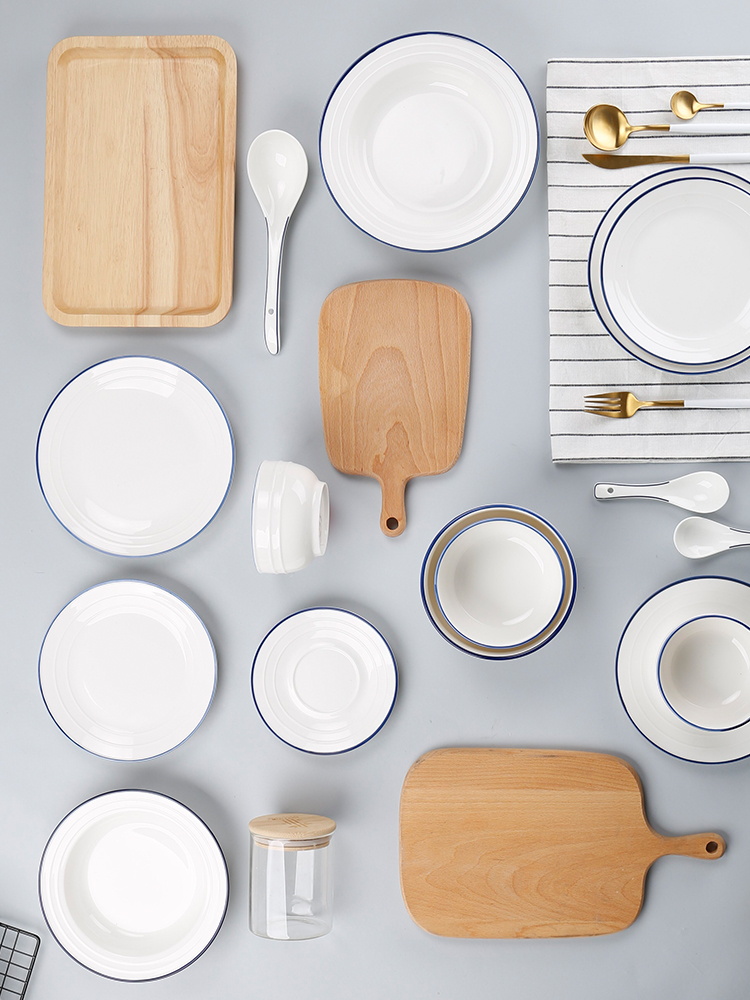 The livelihood of The people to both ceramic Norway forest contracted Nordic to use ins wind hot ears straw bowl of soup plate microwave proof