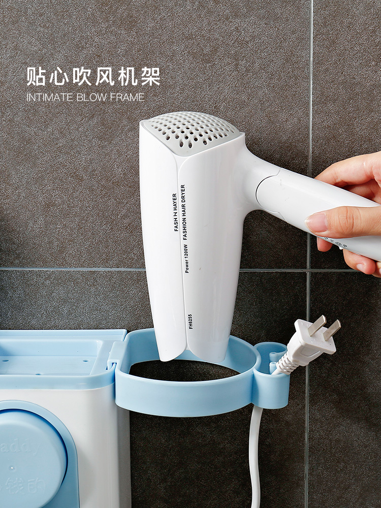 Miễn phí đấm tắm giữ bàn chải đánh răng lưu trữ tường rửa giá bàn chải đánh răng bàn chải đánh răng ống rung cùng một đoạn Tumbler Set