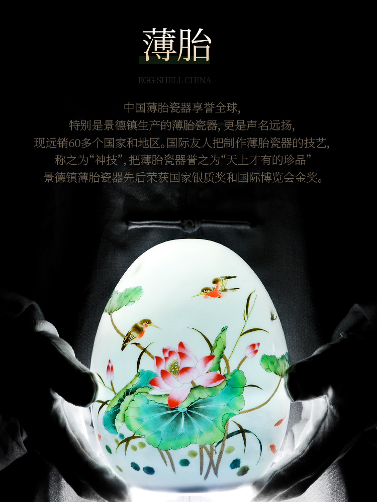 Jingdezhen ceramics furnishing articles of modern home decoration of the new Chinese style wine sitting room TV ark, rich ancient frame technology