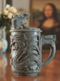 Внутренняя Монголия китайская май рис каменная чашка водяной чашка оригинальная чашка чая в рет -ручной ручной ручной
