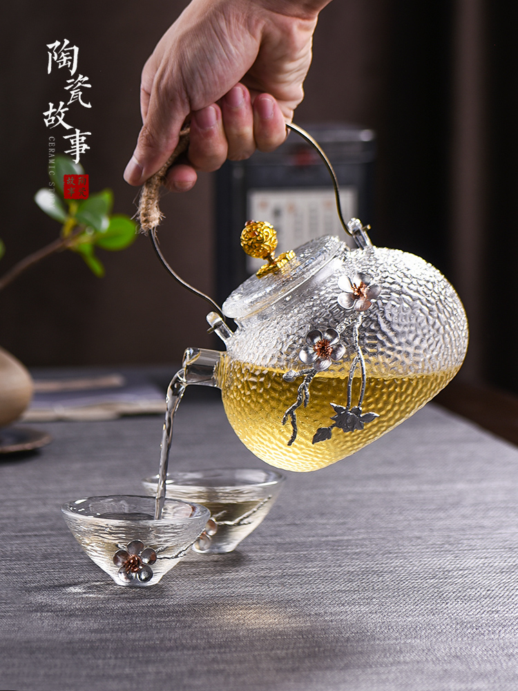 Ceramic cooking story hammer high - temperature Japanese glass teapot'm tea sets electric TaoLu boiled tea kettle