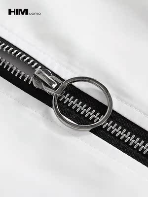 HIN Han Chong Giới nam Letter Trend In Áo khoác Ribbon Wind Tuổi trẻ Thời trang Tương phản Slim Jacket - Áo khoác áo khoác nỉ Áo khoác