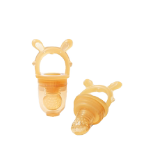 Pigeon baby food supplement bite bag full silicone baby eating fruit and vegetable artifact bite play pacifier teether molar stick