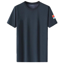 Pilot physical training suit round neck summer fitness suit mens short-sleeved top t-shirt quick-drying universal