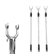 Clothes pole stainless steel retractable balcony clothes drying fork household extended and thickened clothes drying pole clothes drying pole clothes hanging fork