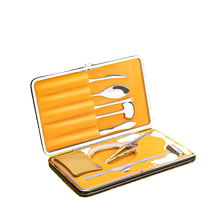 Japan imported crab eight-piece crab-eating tool set gift box crab tongs clip scissors to remove hairy crab crab-eating tools