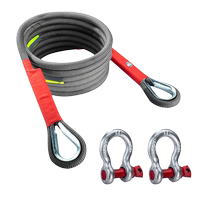 Car rescue towing rope off-road rope 20 tons 30 tons anti-impact traction rope thickened and durable pulling rope wear-resistant