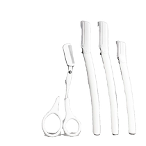 Eyebrow trimming scissors with eyebrow comb scissors meniscus eyebrow trimming knife eyebrow shaver blade makeup scissors eyebrow card eyebrow drawing set
