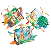 Baby toy cloth book baby can bite the tail three-dimensional tear-proof enlightenment early education book infant toy cloth book