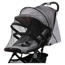 Stroller Mosquito Net Full Cover Universal Stroller Foldable Baby Cradle Breathable Mesh Bracket Blackout Anti-mosquito Cover