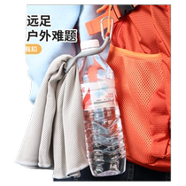 Travel water bottle buckle multi-functional travel outdoor mountaineering mineral water silicone hanging buckle portable buckle belt backpack buckle