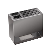 Knife rack storage rack gun gray kitchen knife rack countertop chopstick cage knife integrated storage rack wall-mounted chopstick cage knife holder