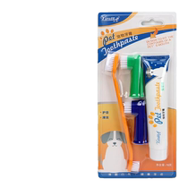 Special toothpaste for pet cats and dogs to clean oral cavity remove bad breath brush teeth and calculus edible toothbrush teeth and fingers