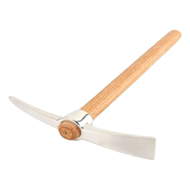 Stainless steel small foreign pick ice pick cross pick outdoor hoe pick ax tree digging tool pile digging bamboo shoots artifact dual-purpose