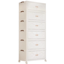 Storage cabinet household safety-free storage cabinet baby wardrobe baby clothes small wardrobe storage cabinet folding multi-layer