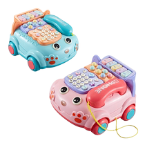 Baby boy mobile phone toy simulation telephone seat machine infant male baby music mobile phone puzzle early education 0 1 year old 2