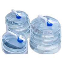 Outdoor folding water storage bucket self-driving car portable water storage tank plastic household water bucket with faucet retractable