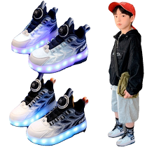 Net red skate girl violent shoes 6 a 12 year old boy shoe boy shoe boy skate boy pulley exploded two wheels