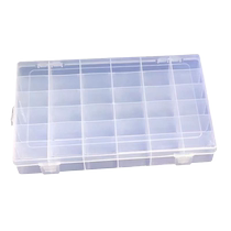 Large capacity portable gouache paint box transparent 24 grid 36 grid storage box acrylic oil painting watercolor color box