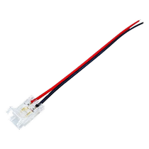 2pin COB low-voltage LED light strip welding-free joint no dark area single-head connection line crystal snap power connector