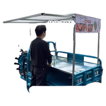 Tricycle snack cart stall shelf shelf Liangpi display rack fried noodles night market fried noodles street snack rack