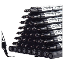 100 markers black strange pen s oily non-fading waterproof and oil-proof quick P dry thick head can add ink oil