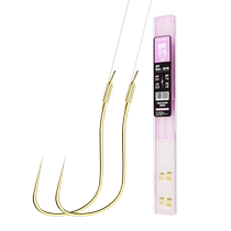 Kawazawa crank gold sleeve Iseni fish hook line double hook finished product tied anti-tangle fish hook sleeve hook crucian carp hook