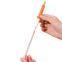 Silicone bottle brush baby pacifier straw brush thin extended cleaning brush bottle set long brush gap brush