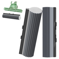One-click head-changing collodion mop head quick-release hook style mop universal head screw-free absorbent sponge head mop
