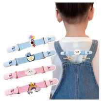 Baby overalls anti-falling artifact childrens holder anti-falling clip childrens elastic suspender skirt anti-slip