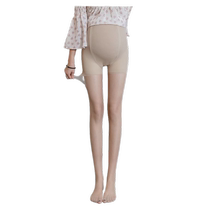 Maternity stockings summer thin anti-snagging large size belly support flesh-colored black silk leggings socks one-piece ultra-thin