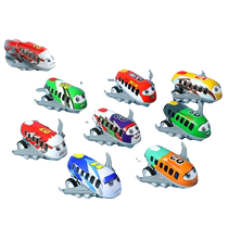 Taxiing small passenger plane childrens mini alloy pull-back cartoon airplane toy model metal iron sheet