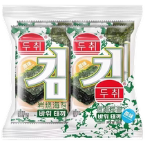Rock-fired seaweed slices original childrens seafood bibimbap ready-to-eat snacks roasted seaweed slices wholesale whole box healthy nutrition