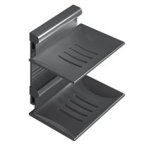 Bathroom soap box space aluminum soap box punch-free sticker wall hanging household bathroom shelf storage