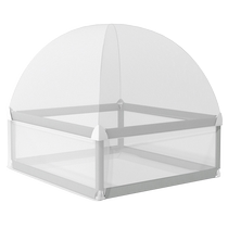 Bed guardrail baby anti-fall baby bed mosquito net baffle two-in-one three-sided fence bedside no punching