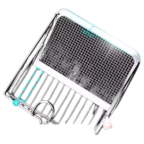 Cat litter shovel two-in-one metal stainless steel fine hole cat poop shovel mineral sand tofu sand mesh shovel large poop shovel artifact