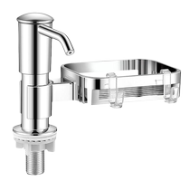 Sink detergent press dispenser storage rack kitchen sink detergent soap press bottle extension tube artifact