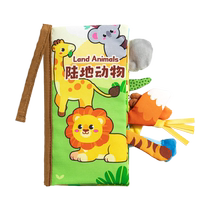 Tail Cloth Book Early Education Baby Tearable Three-dimensional Baby Tearable Book 6 Months Cognitive Educational Toy 4