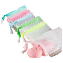 Thickened ribbon facial cleanser handmade soap foaming mesh soap bag soap mesh storage face wash and bath soap mesh bag cleansing