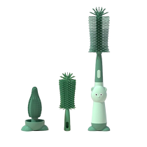 Convenient all-in-one bottle brush newborn baby three-in-one set cleaning brush travel size cleaning