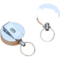 Anti-lost hand rope telescopic keychain can automatically retract the rope easy-pull buckle lanyard fishing wire rope outdoor lure