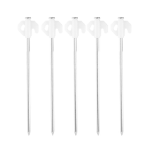 Outdoor camping luminous ground nails 21cm tent fluorescent steel nails thick windproof ground tent nails fixed high strength